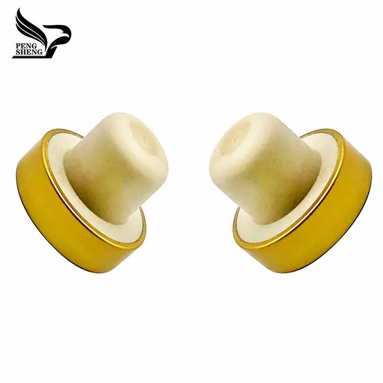 Reusable Red Wine Bottle Stopper Champagne Color Aluminum T Top Synthetic Cork Metal Silver Customized Logo Capsule Bottles SGS