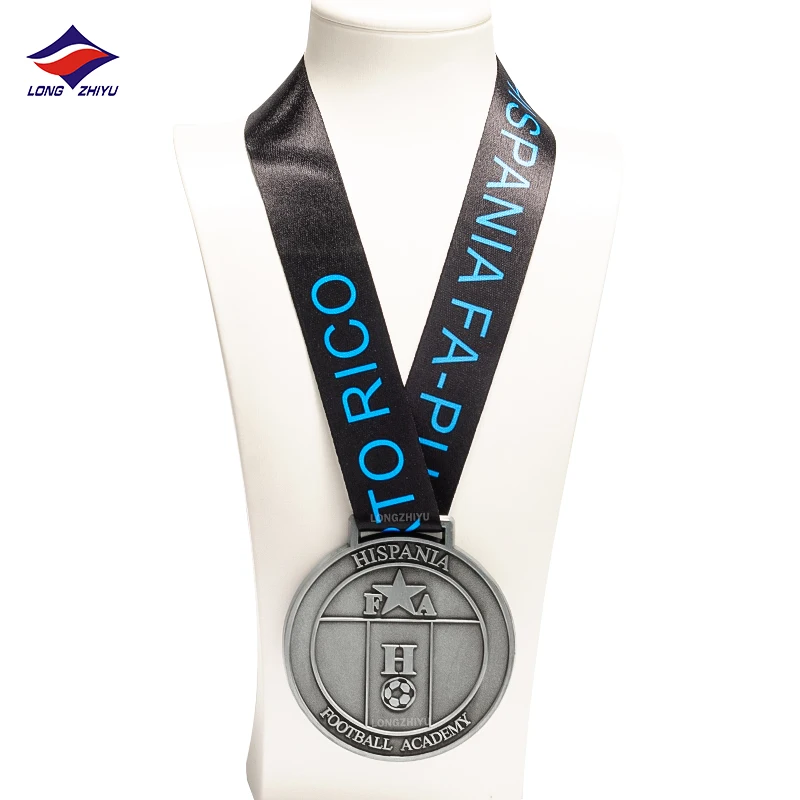 Longzhiyu 16 years futsal medals supplier custom made generic football medals blank wholesale football team medals