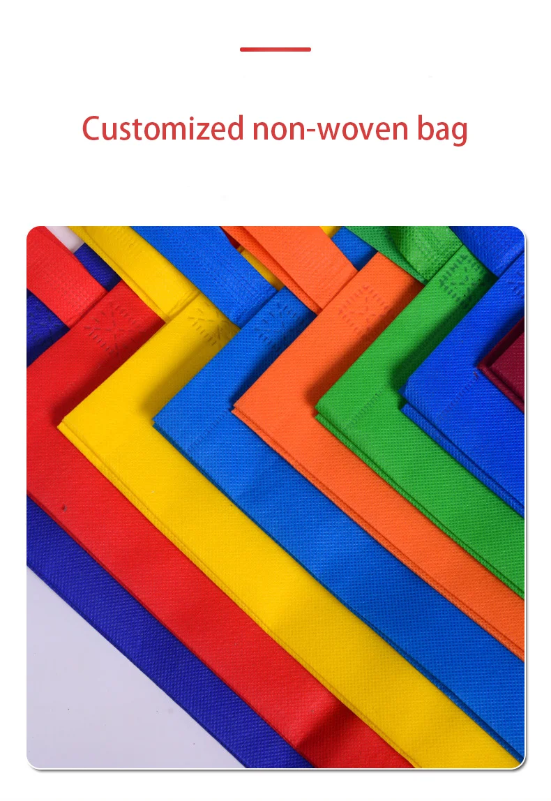 Hot Sell Eco Friendly Biodegradable Reusable Shopping  Non-Woven Tote Ecological Bag With Logo Custom