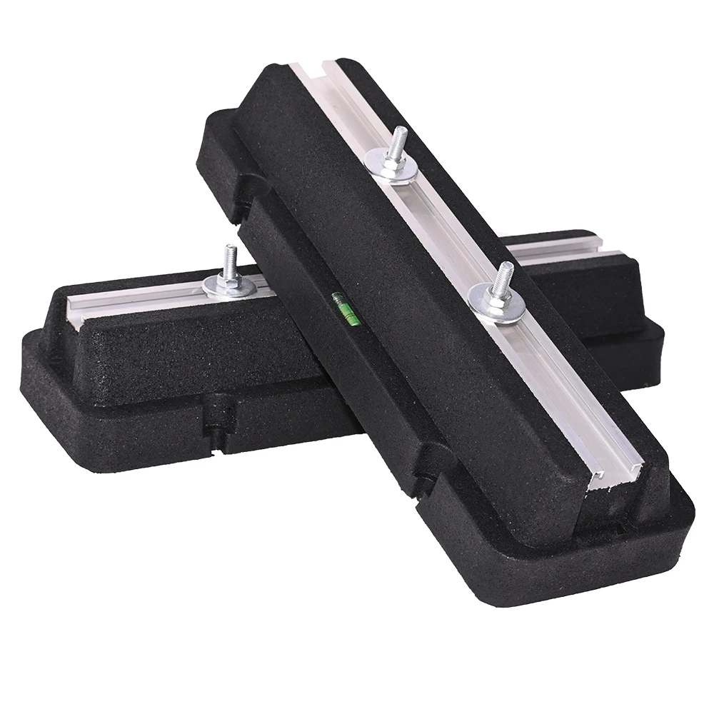Manual Power Source Air Conditioner Vibration Reduction Bracket Aluminum Sliding Rail Rubber Stand Support Washers Bolts Nuts