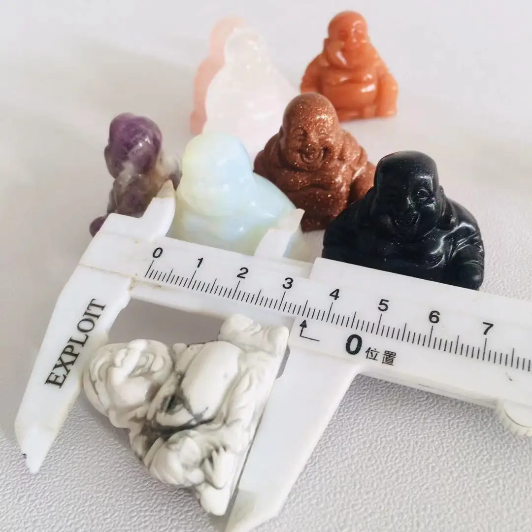Hot Sale Natural Feng Shui Folk Crafts Healing Crystal Carving Crystal Buddha