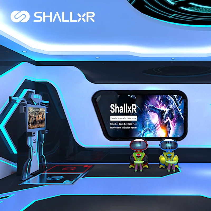 Metaverse Vr Park Equipment Shooting Game Roller Coaster Flight Racing Simulator Cockpit Vr Virtual Reality 9D Vr Gaming Chair