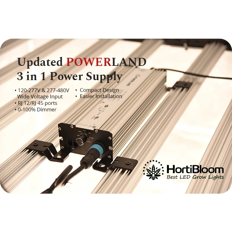 Newest Arrival HortiBloom High Par Mega Eec 500w veg spectrum Brightness garden led grow light bar 500w