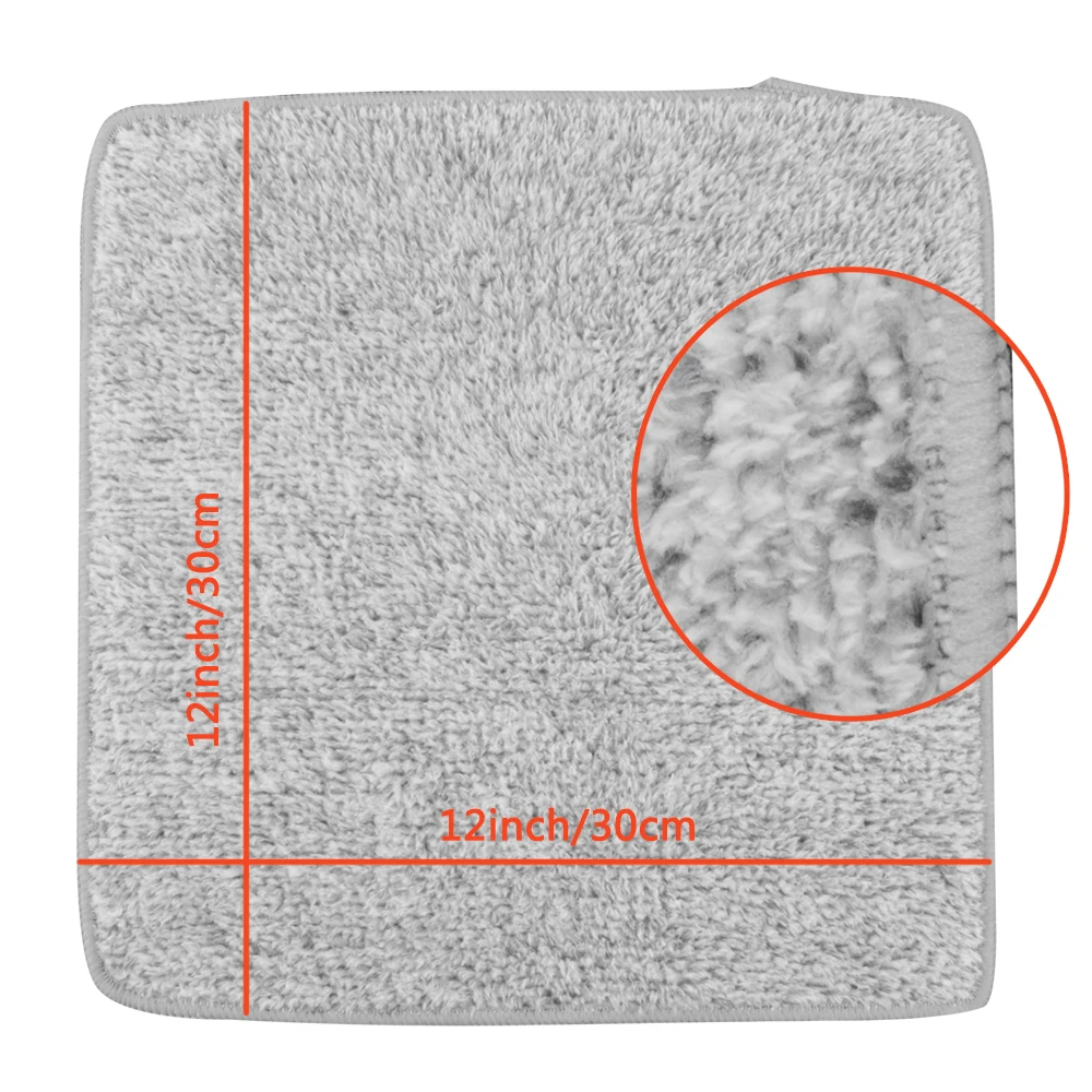 Wholesale 6Pcs Bamboo Charcoal fiber 30*30cm Face Cleaning Towel