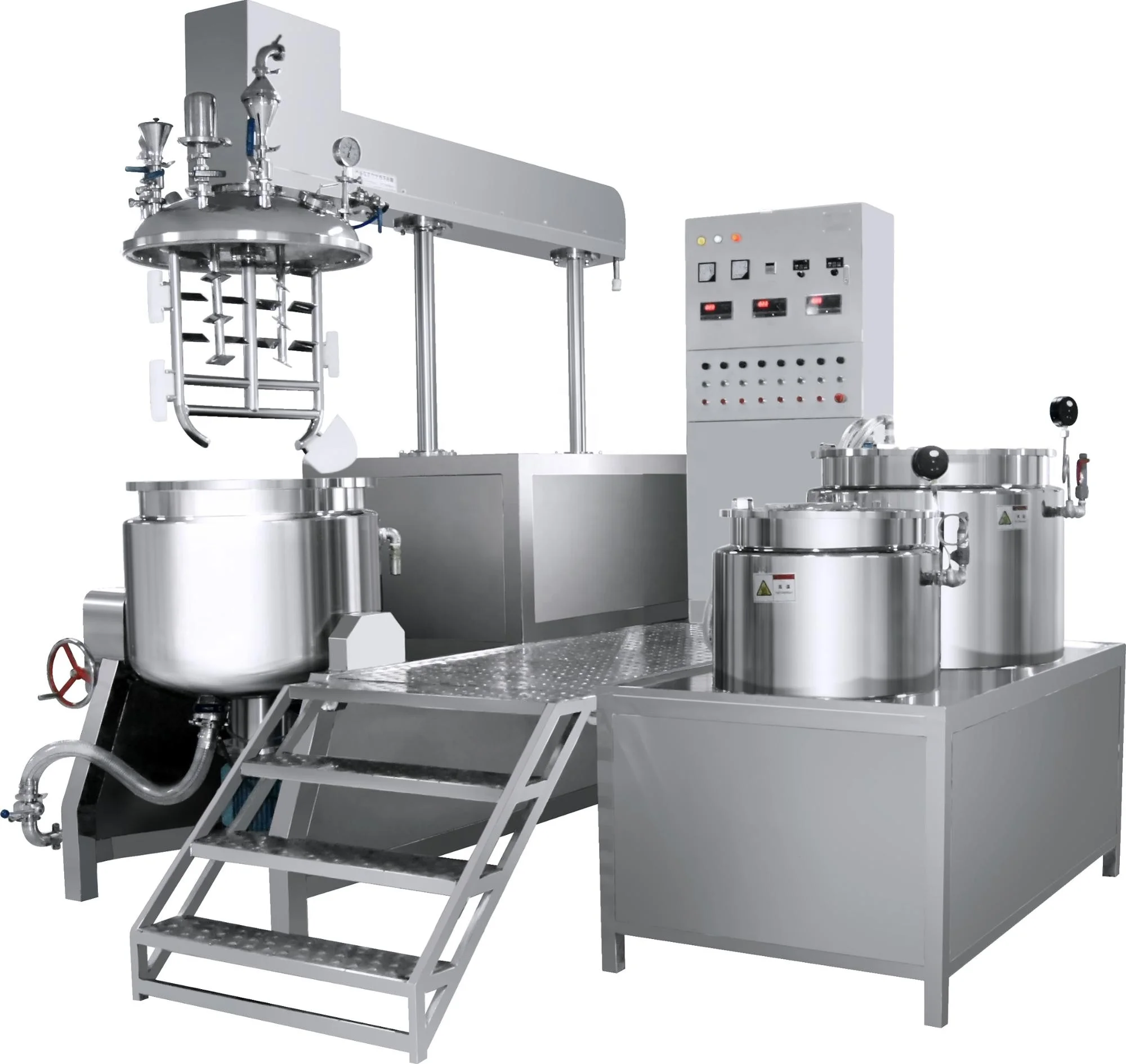 hot sale Cosmetic Cream Hand Hydraulic Lifting Type mayonnaise processing machine vacuum emulsifier mixer