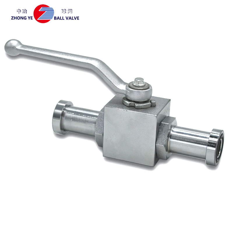 Chinese factory BKH-SAE-420-15  Hydraulic High Pressure Ball Valve  with spiral flange  for hydraulic system