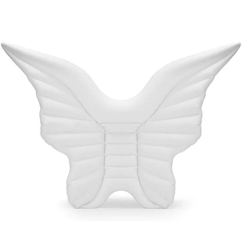 Inflatable butterfly wings floating on the floating bed angel wings playing in the water floating pad