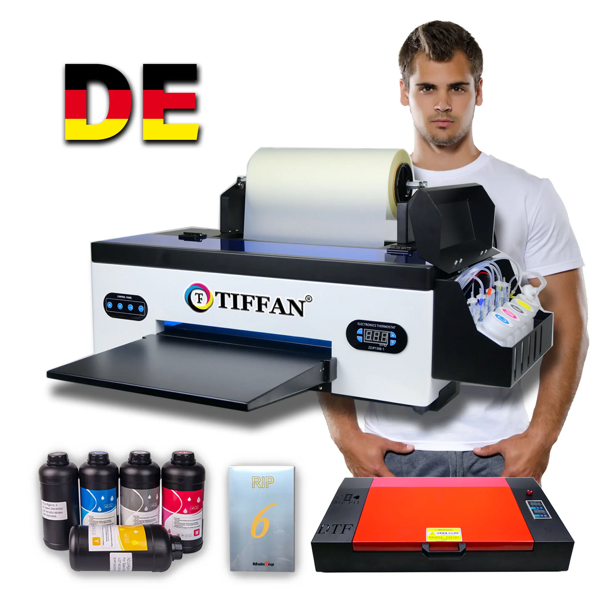 Fast Shipping Dtf Printer Any Fabric Printing Dual Xp600 A2 A3 Dtf Printer Printing Machine 60cm With Shaker Powder Machine