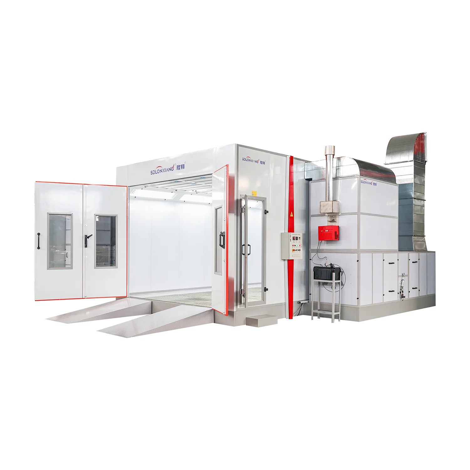 rock wool fire preventing wall panel high power turbo fan exhaust air system hot selling price diesel heating spray booth