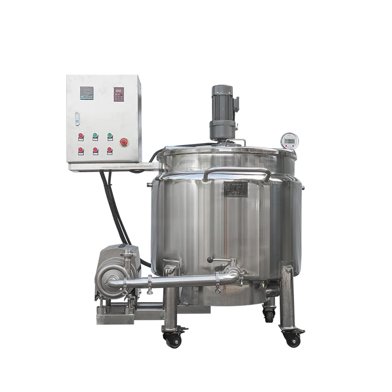 For sale stainless steel small mayonnaise stirring tank industrial jacket chocolate melting tank with mixer machine