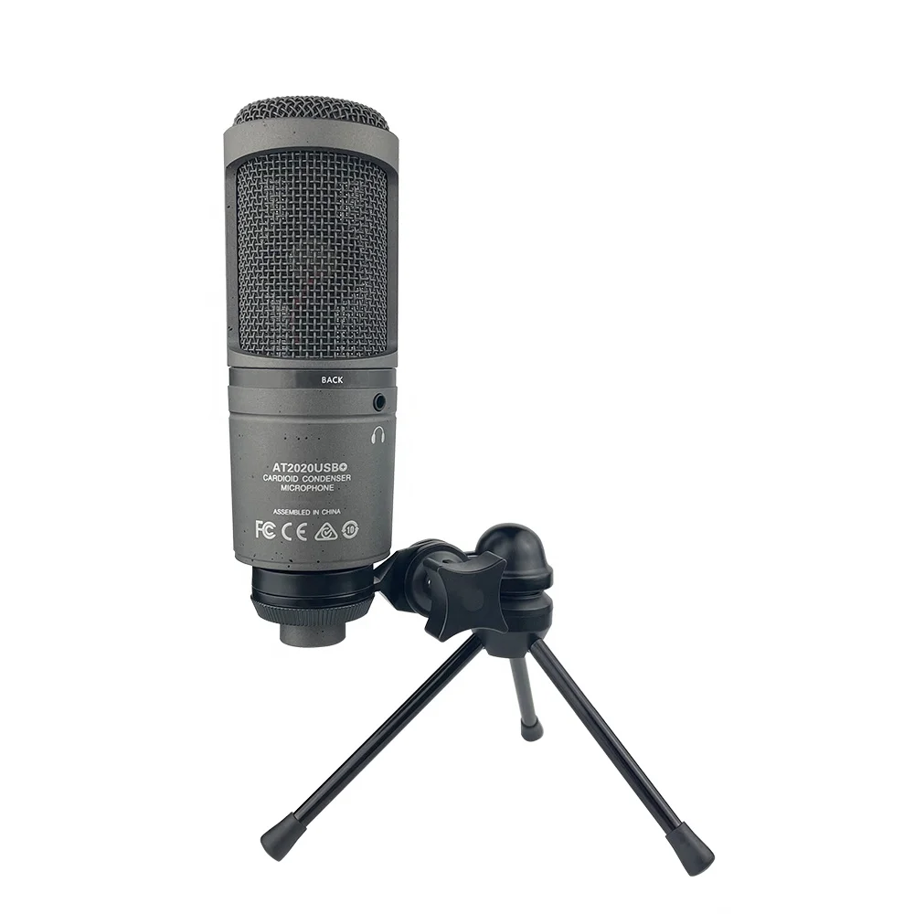 New Design AT2020U Professional condenser Gaming USB Studio podcast Microphones Mic for youtube recording singing