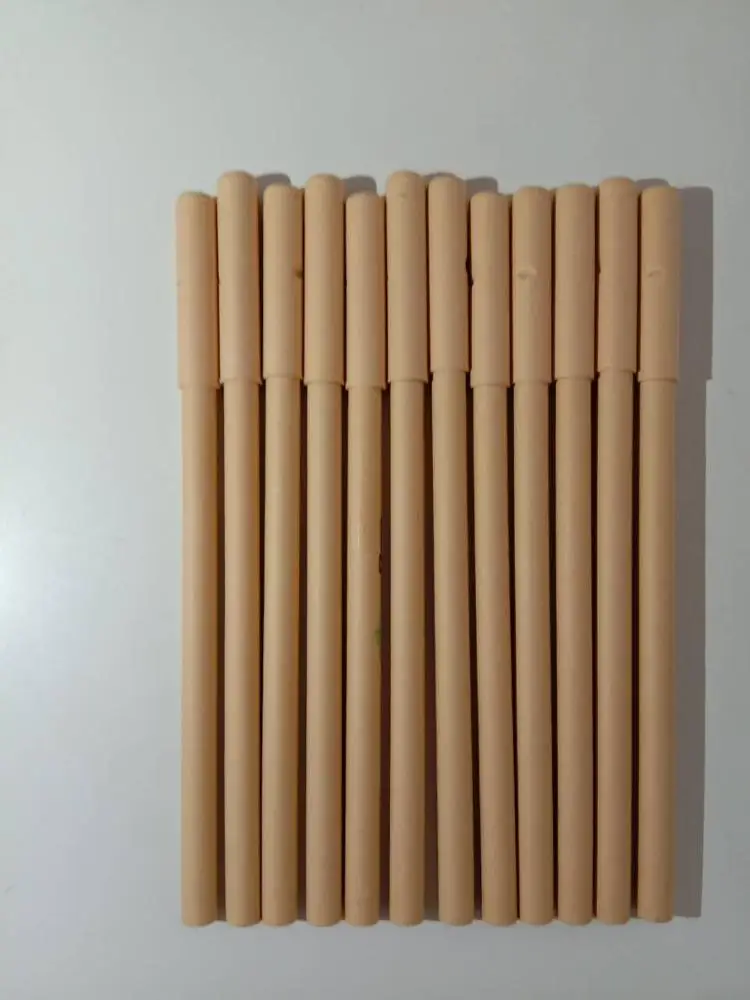 Recycled Pulp Material Paper Tube Eco-friendly Pen Kraft Paper Ballpoint Pen Customized Logo