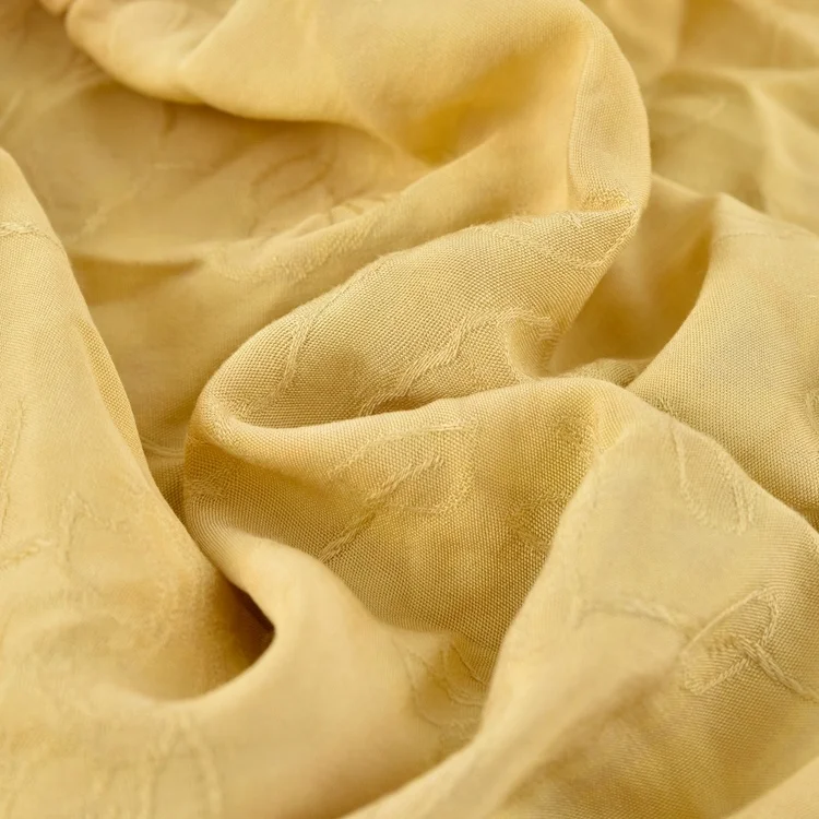 Производитель модных тканых однотонных крашеных дышащих жаккардовых 100 вискозных тканей для одежды