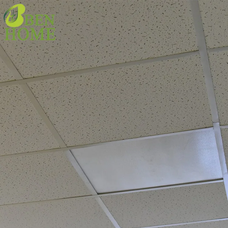 Factory New 15Mm Thickness Acoustic Suspended Mineral Fiber Ceiling Tiles Sheets In China