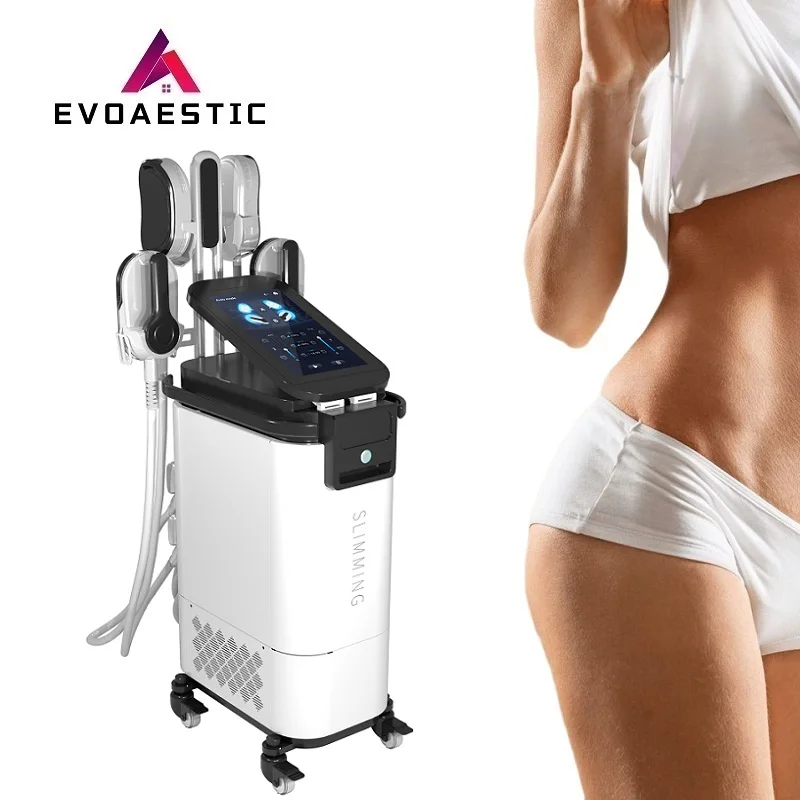 Electromagnetic 4 Handles non-invasive Body Contouring RF Sculpt Muscle Stimulate EMSLIM