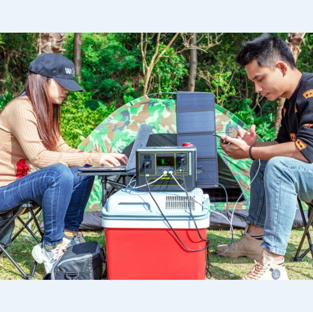 444WH lithium portable power bank 300W portable power supply  AC DC USB generator solar portable