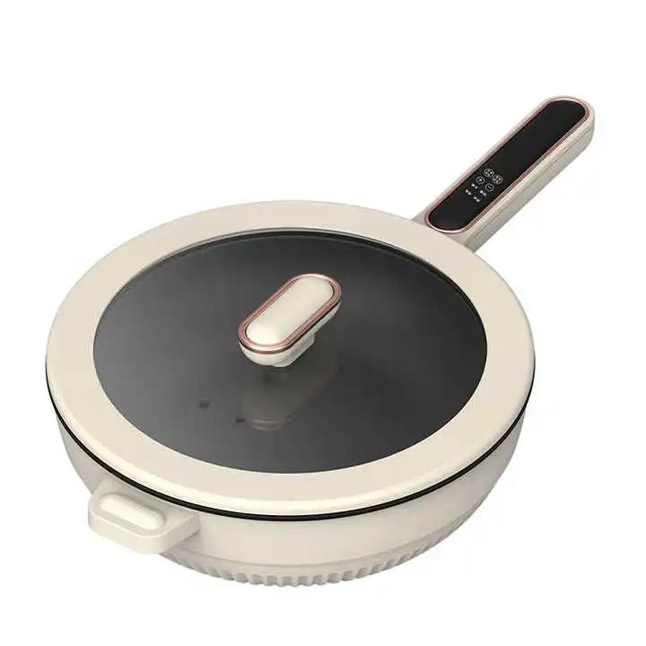 New Best Home Non Stick Electric Skillet Table Hotpot Cooking Pot Temperature Control Multifunctional Smart Electric Frying Pan