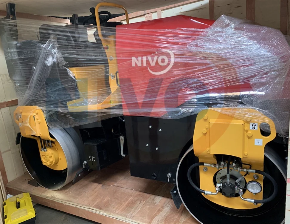 NIVO road roller 1Ton 2Ton 3Ton Diesel Gasoline Hydraulic Vibrating Tandem Asphalt paver Compactor used as road roller or parts