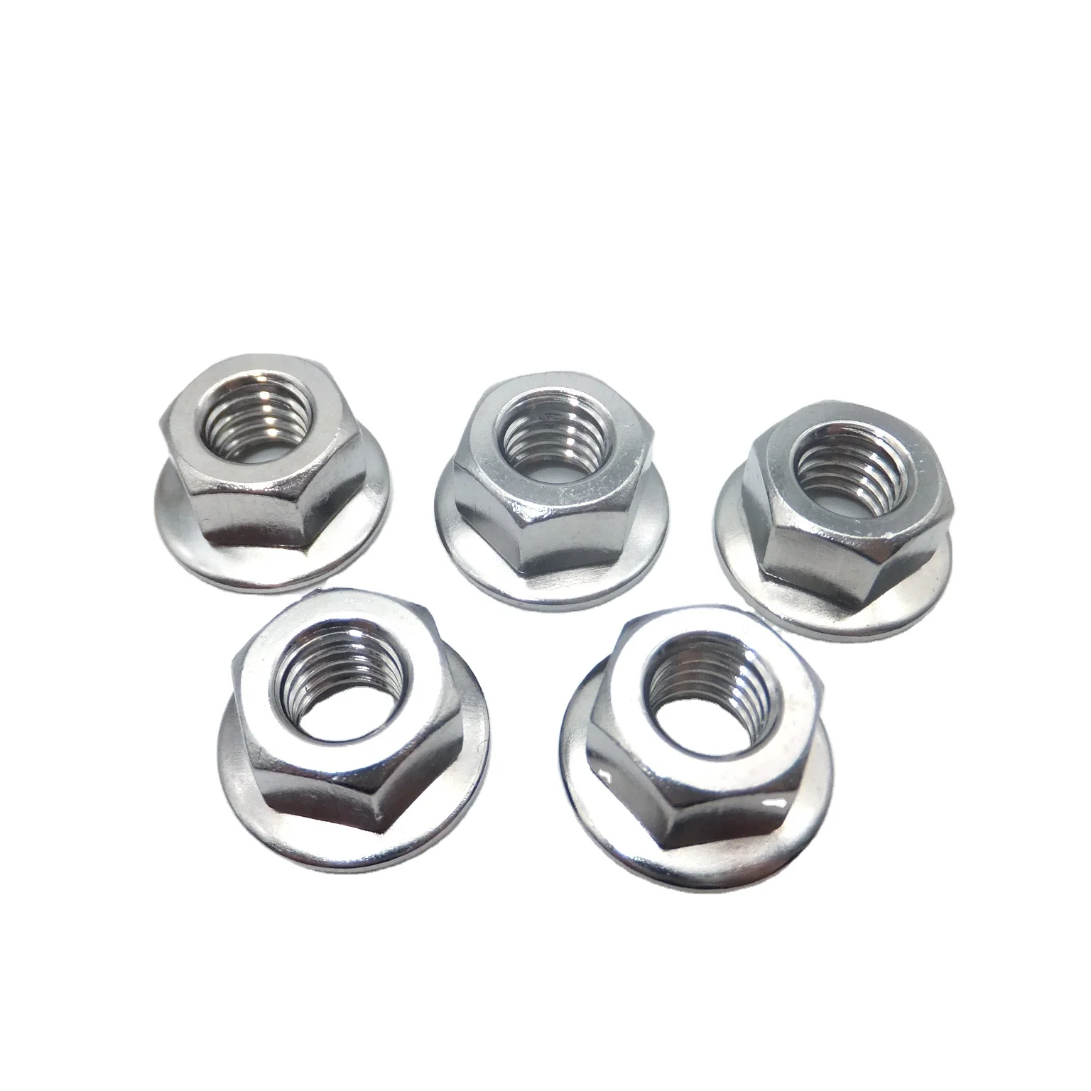 China Supplier Standard Fastener High Strength Din Low Carbon Steel hex  Flange lock Nut