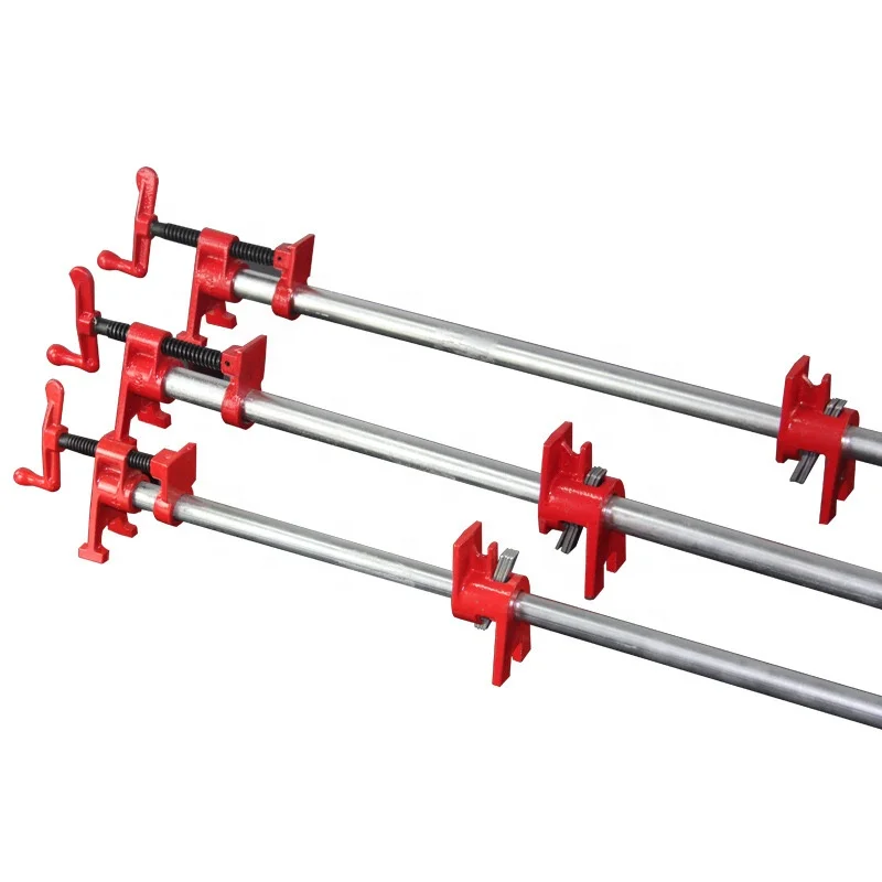 3/4 Inch Heavy Malleable Steel Wood Working Pipe Clamps Red for Connection OEM Customized Support