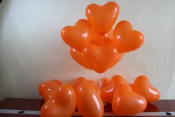 haolin 10inch 2.2g standard/metallic/macaron heart latex balloons