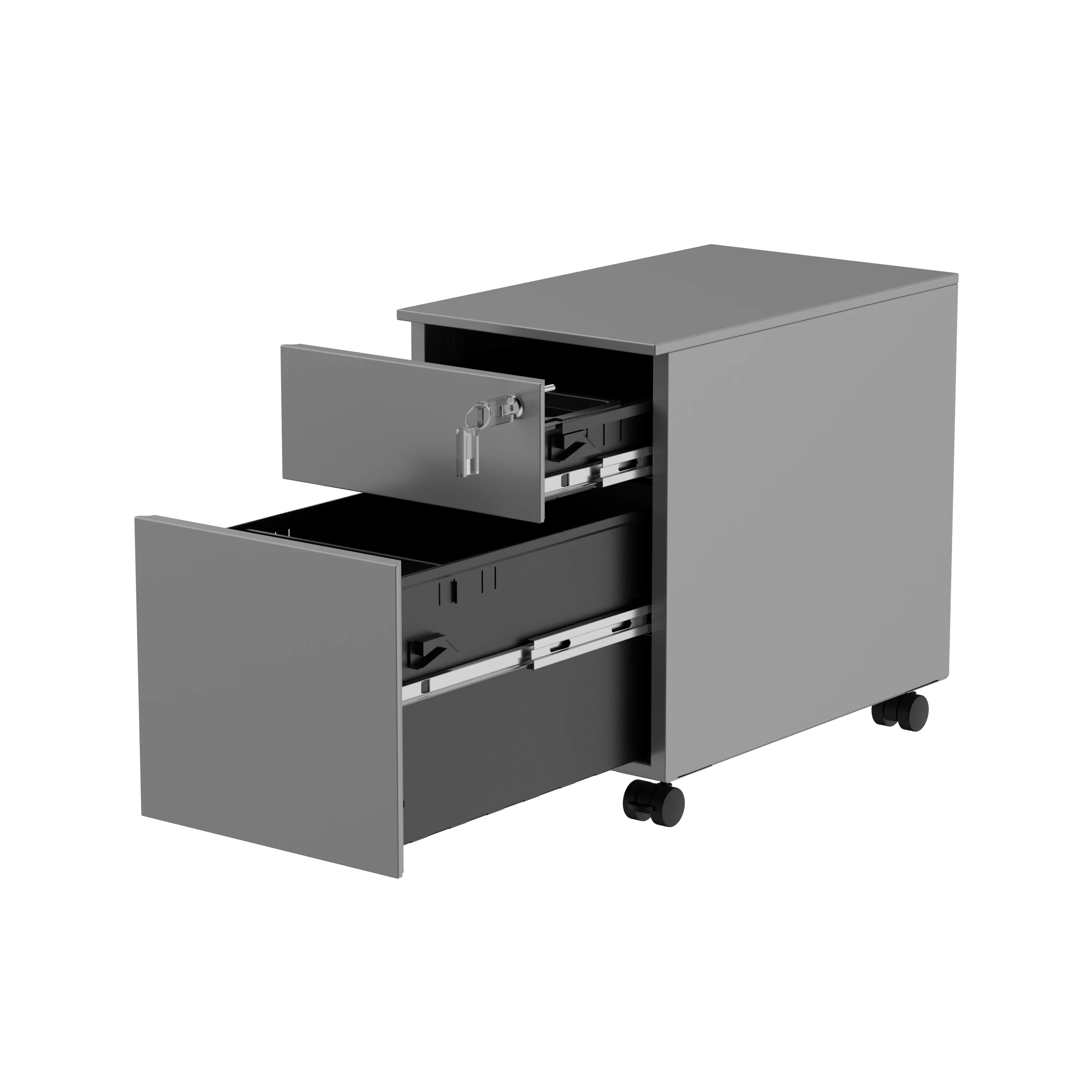 Office furniture equipment 3 drawers mobile pedestal for A4 steel metal Cabinet mobile pedestal cabinet moving storage