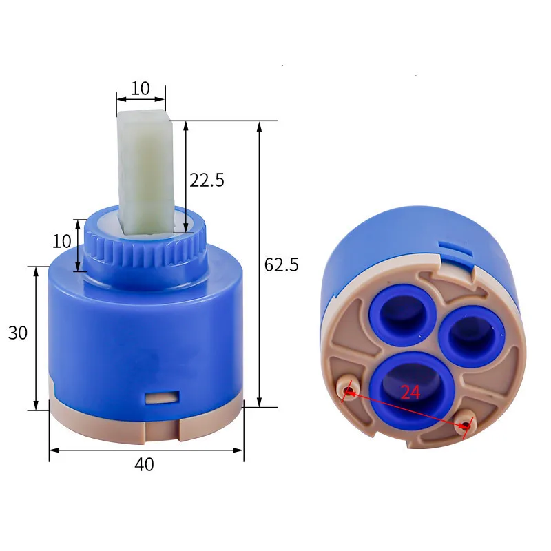 35mm 40mm Cartridge For Water Tap Faucet Ceramic Cartridge With Distributor Shower And Bath Faucets Valves With Cheap Price