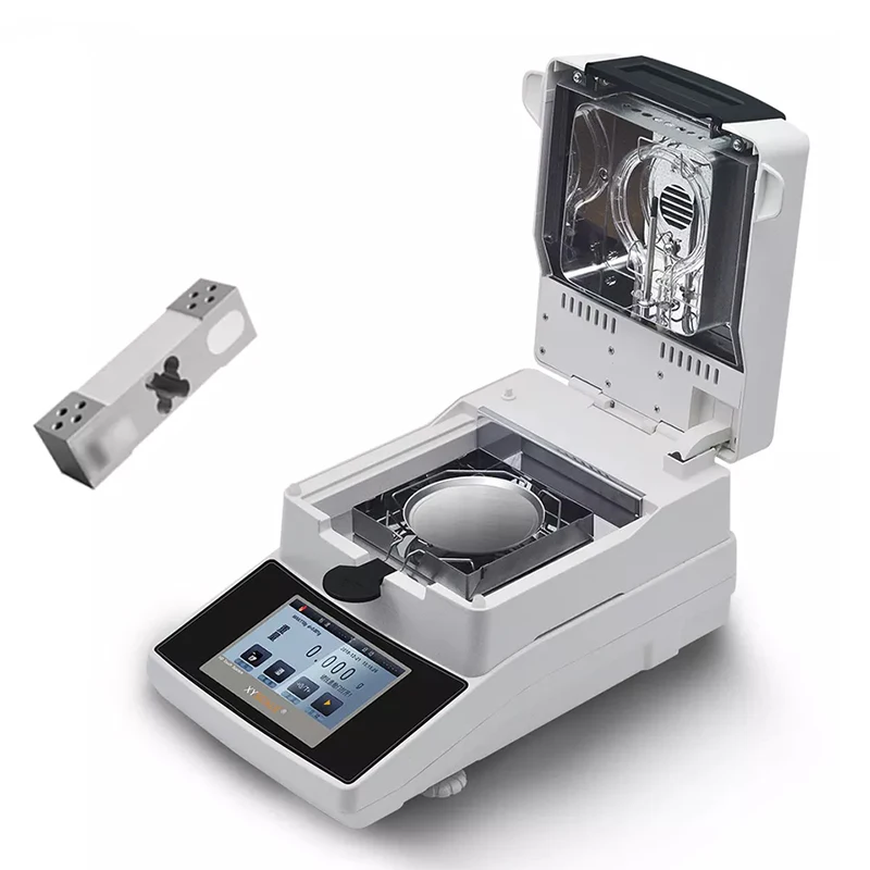 WEIAI Touch screen tea moisture meter 110g 0.001g Automatic Halogen Heating Tester grain feed food plastic moisture analyze
