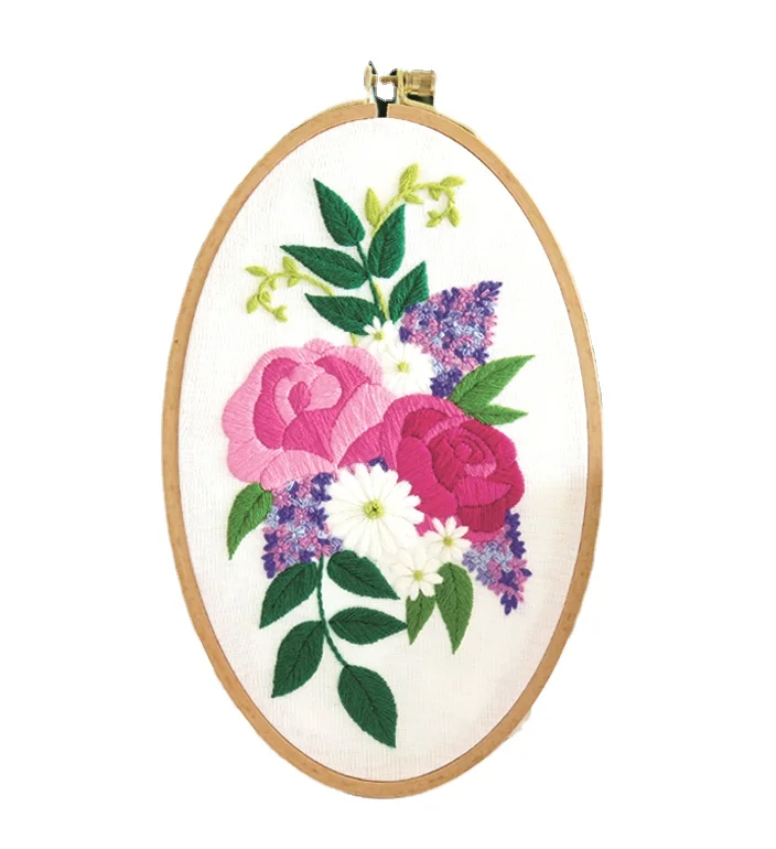 Набор для вышивания Xiurun, Набор для вышивки «сделай сам», игла для вышивания крестом, 511171 цветочный узор, Набор для вышивания для начинающих