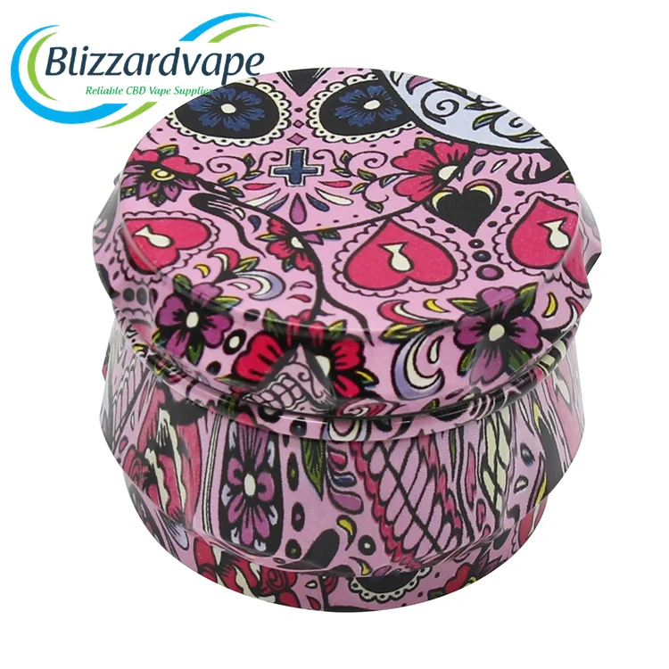 Made in China Custom Logo Metal Aluminum Alloy Herb Grinder Handle 4 Pieces Grinder 63mm for Herbs