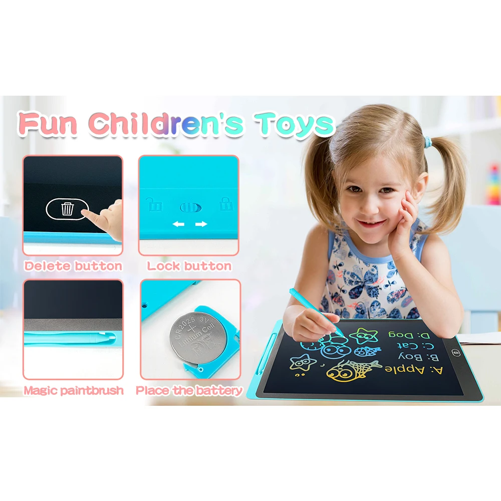 16 Inch Factory Direct Digital Slate for toys for kids children Flexible Screen Drawing Board Writing Tablet for Children