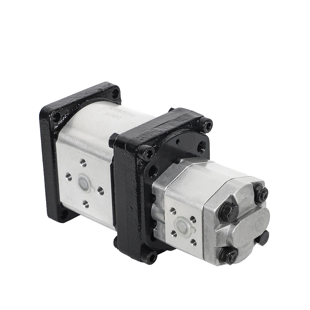 Reliable double pump KGP2/1E2 series tandem gear pump for hydraulic system