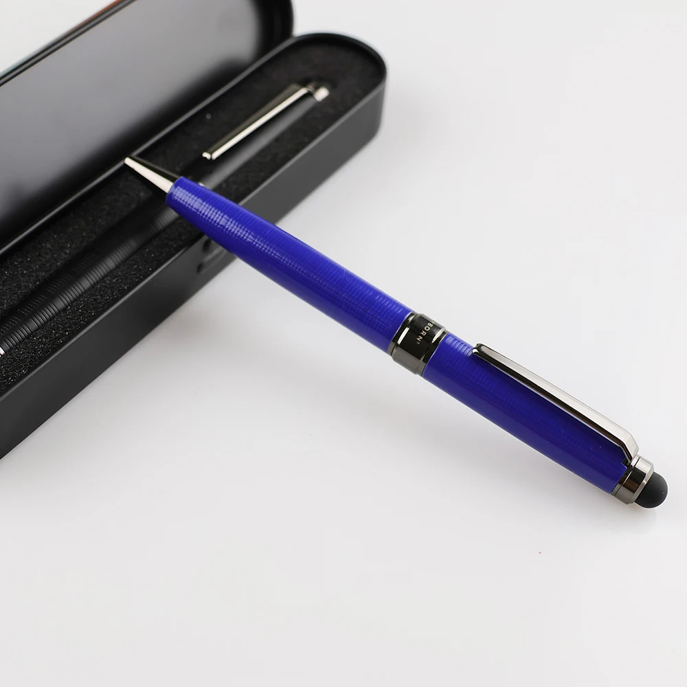 GemFully stationery trend 2024  metal touch screens 2 in 1 ballpoint pen for businesses and individuals