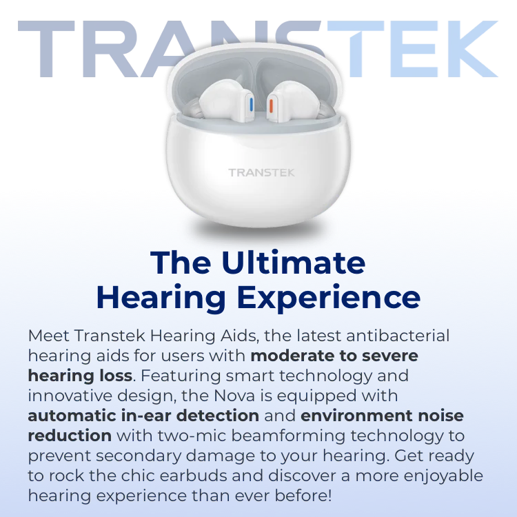 TRANSTEK  Wireless Bluetooth In ear Ear Smart 16 Channels Hearing Aids for the Deaf with Mild to Moderate Hearing Loss