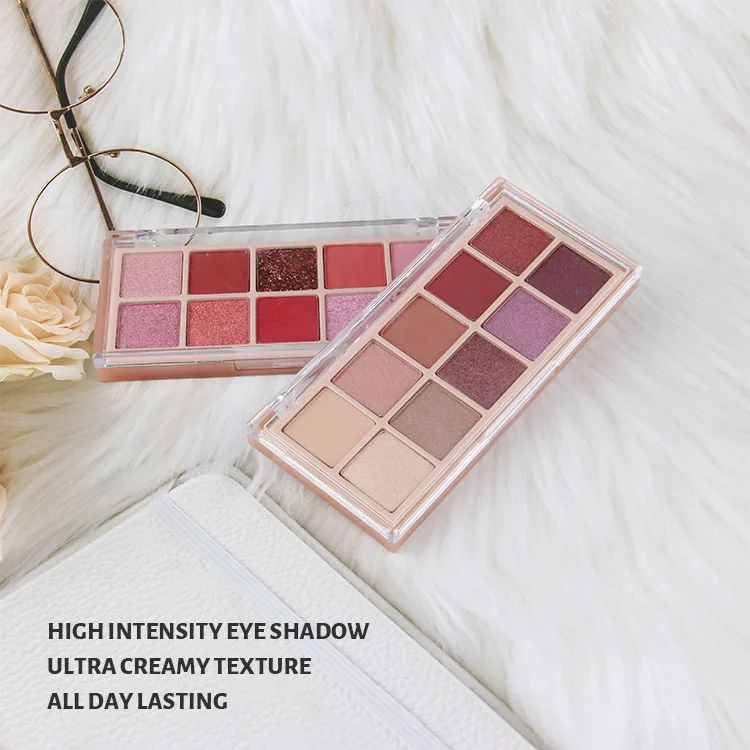 Стойкие водостойкие пигментированные блестящие тени для век Палетка Beauty Glazed