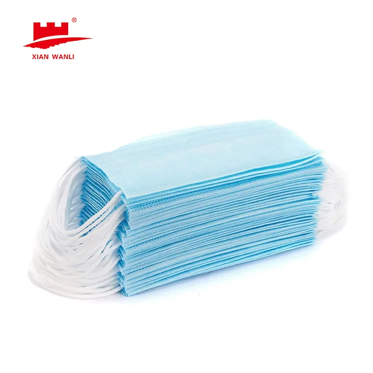 Face Dust Mask Earloop Medical Surgical Mask Hot Sale 3 Ply Disposable For Daily Ce Adult100% Cotton(ae) Gb/t 32610