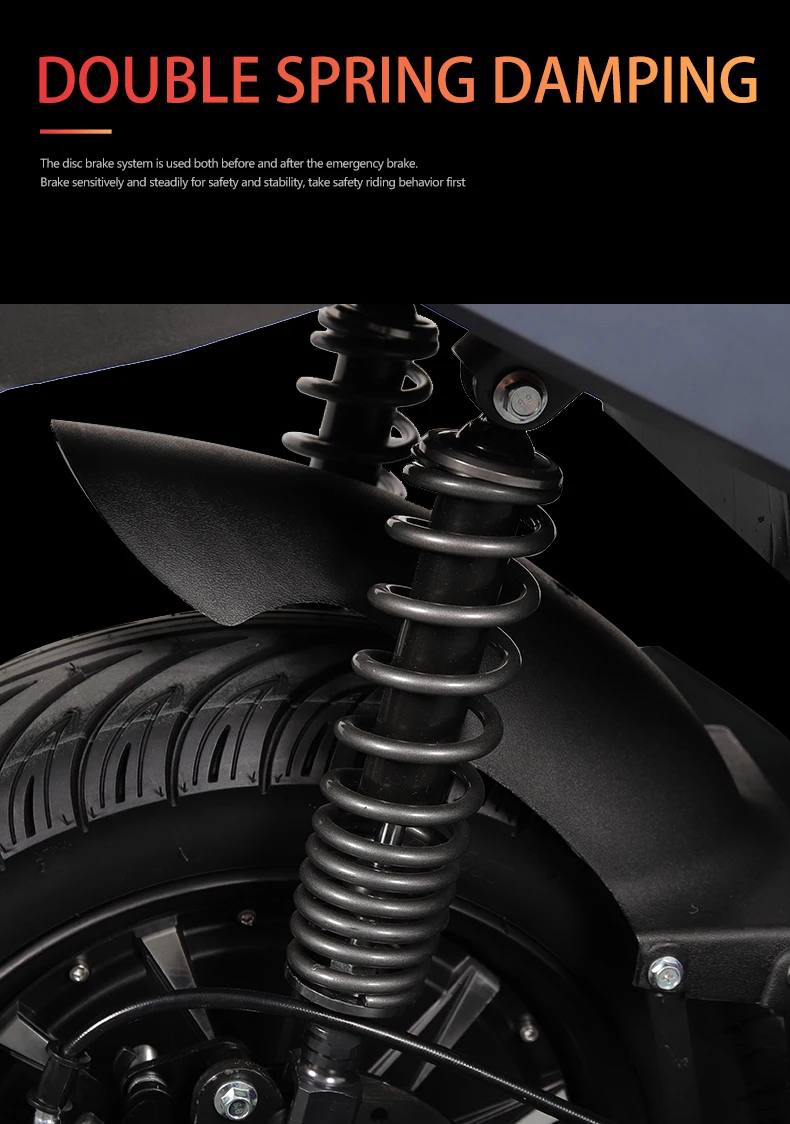 High Cost-effective Cool Body 2000W Powerful  Motor of the Adult Electric Scooter