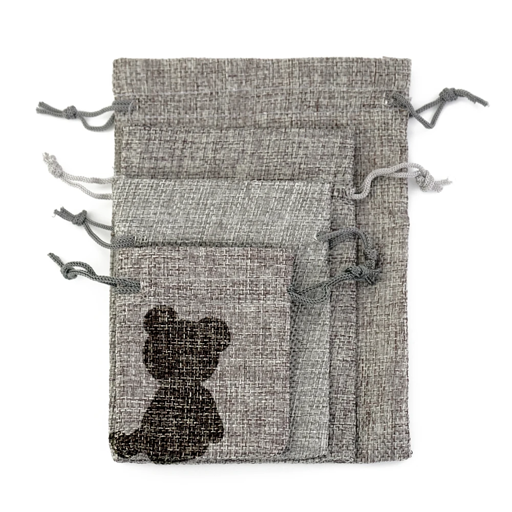 Экологичный черный пылесборник с индивидуальным логотипом, джутовый мешок для обуви, черный джутовый пылесборник для сумки