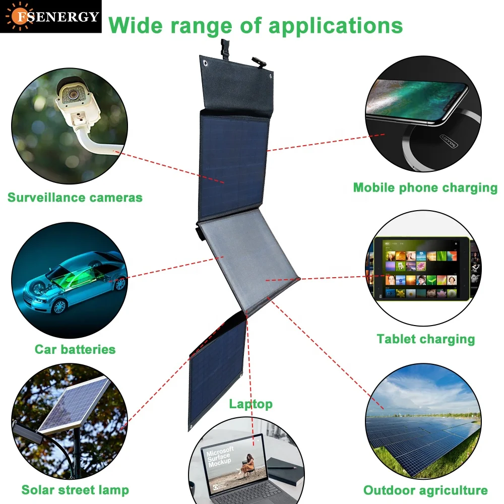 Waterproof 100W 200w Solar Panel Portable Folding Solar Panel 300w 400w Foldable Solar Panel Camping For Portable Power Station