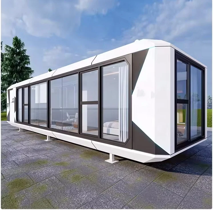 Продажа в Китае Современная стальная конструкция портативный мобильный умный сборный космический дом-капсула