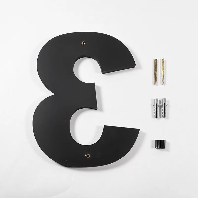 Acrylic digital house number 20cm digital housing community villa building number unit sign