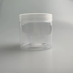 4oz 8oz 16oz pet  plastic jar containers with aluminum lid empty pet jar for cosmetic