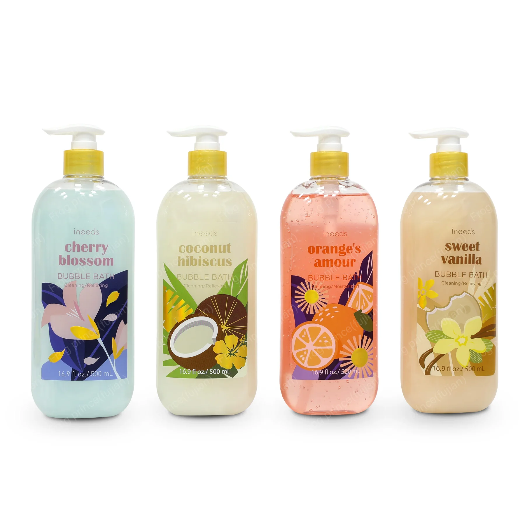 OEM Private Label shimmer Bubble Bath Liquid Foam Long Lasting Fragrance Female Bubble Shower Bubble Bath