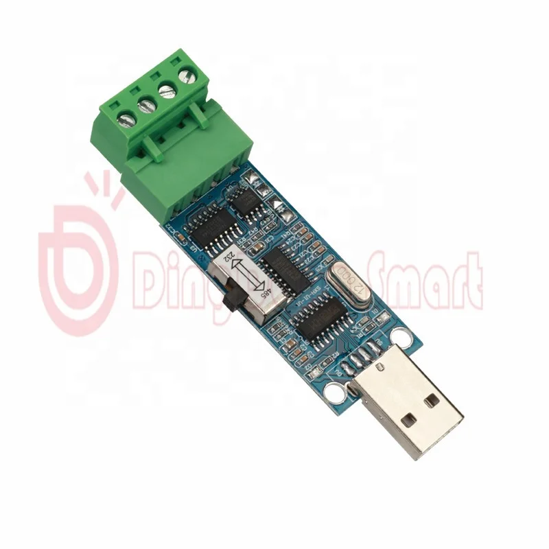 Мини 2 в 1 преобразователь USB RS232 RS485 uart последовательного