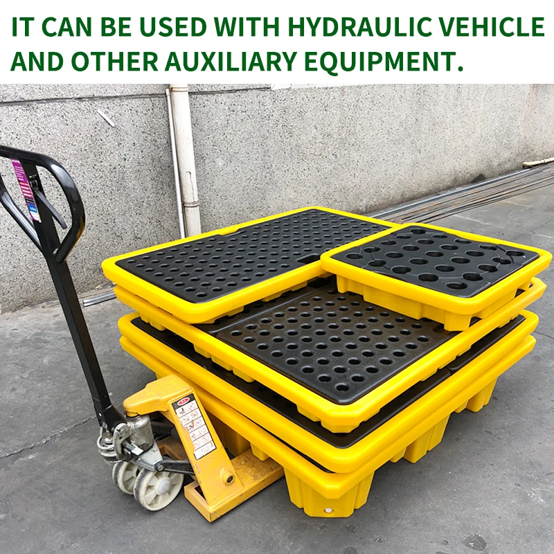 Best quality good price can waterproof anti-leakage 4 drum spill pallets