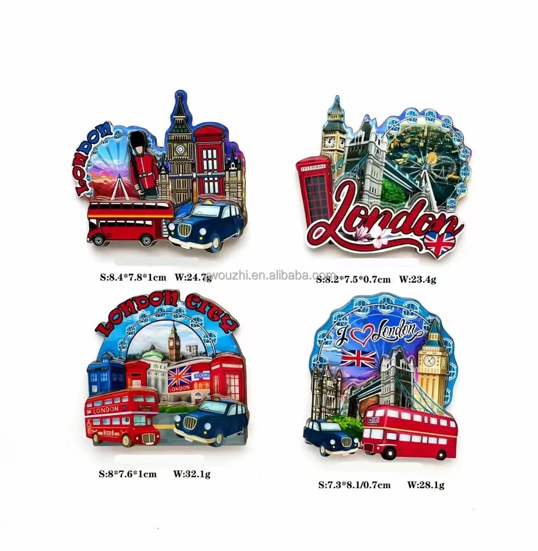 New Arrival Wooden Fridge Magnet  Thailand Tourism Souvenirs Gifts Customize Wood epoxy Magnet