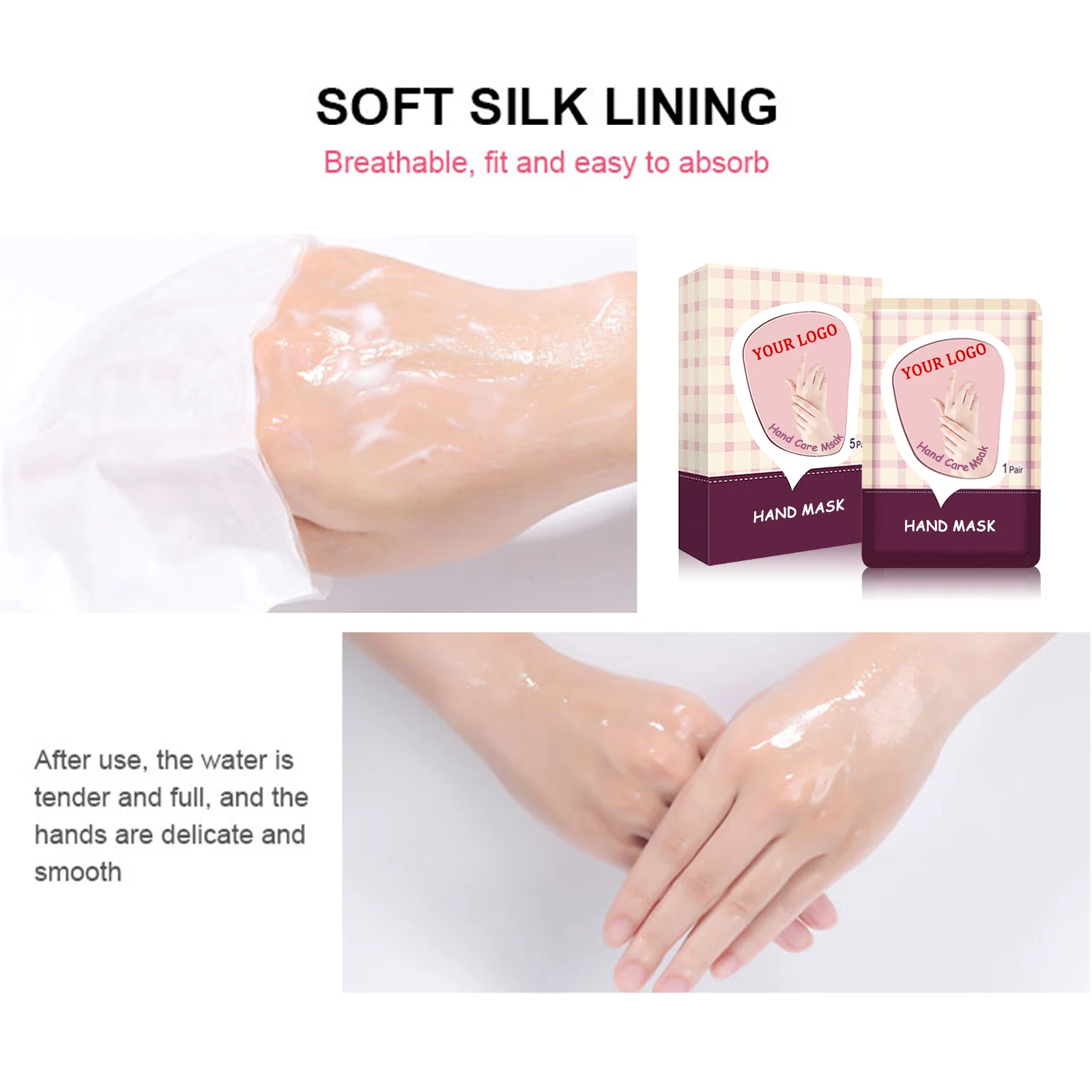 OEM Private Label Skin Care Whitening Hand Mask Hand Whitening Mask Nourishing Hand Mask