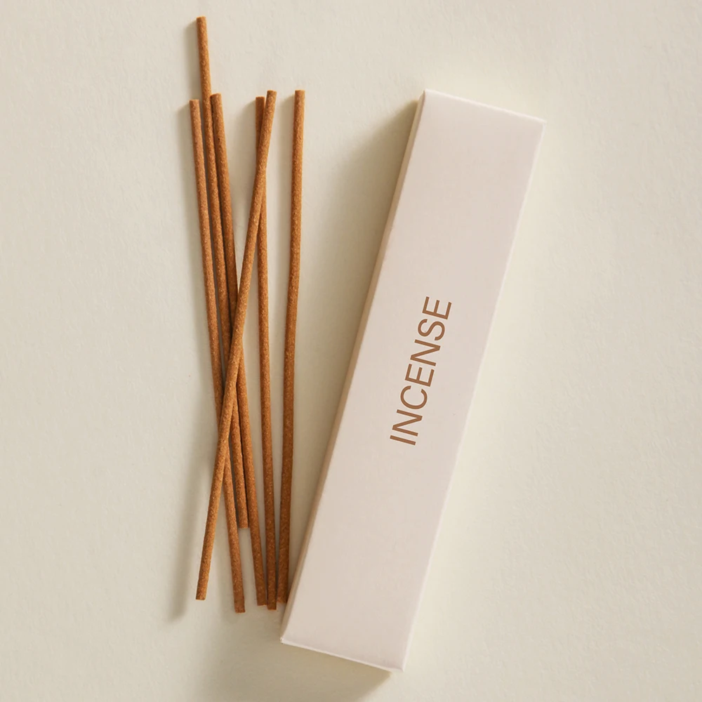 Low MOQ105mm wholesale  5g natural sandalwood incense sticks with customized logo packaging