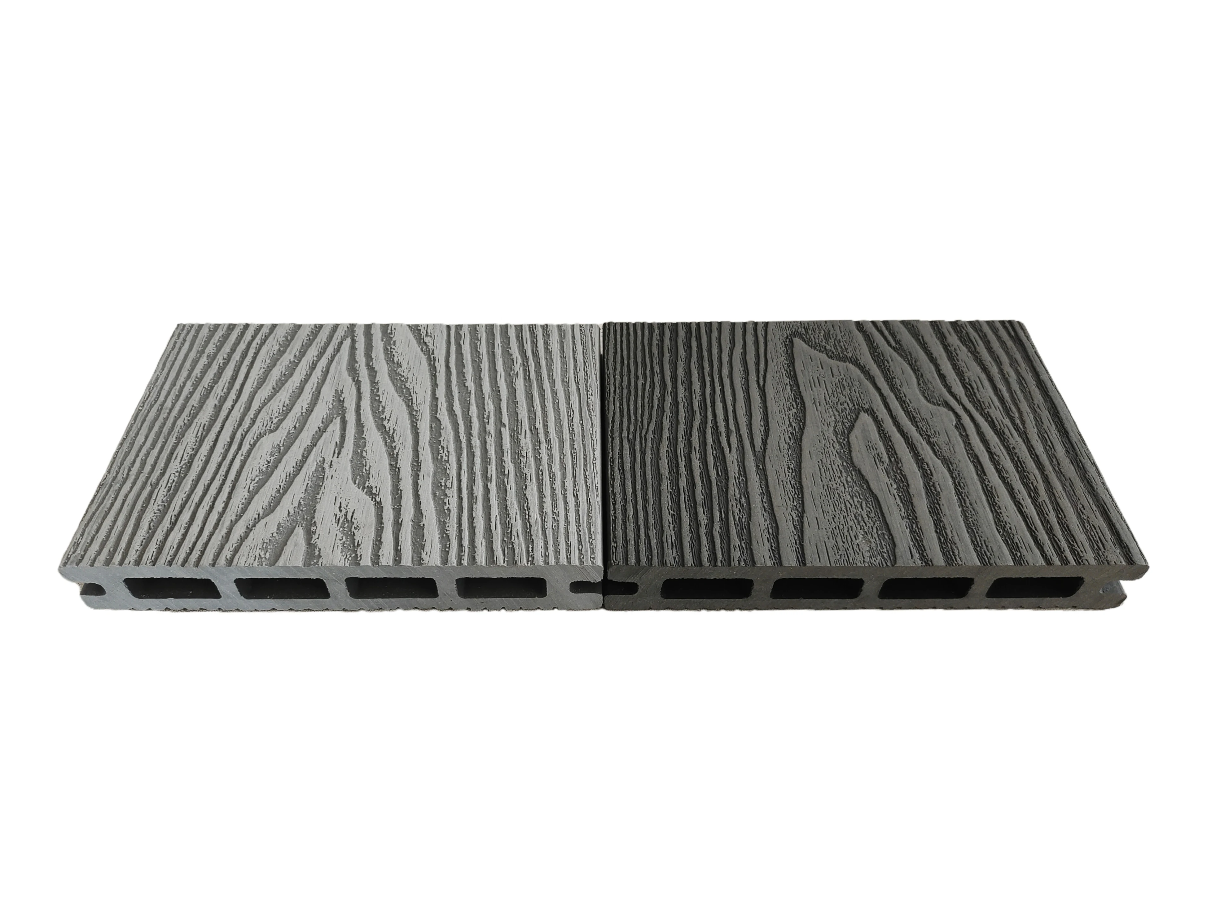 Outdoor Wood Plastic composite Decking  wood flooring 3D embossed WPC flooring composite deck