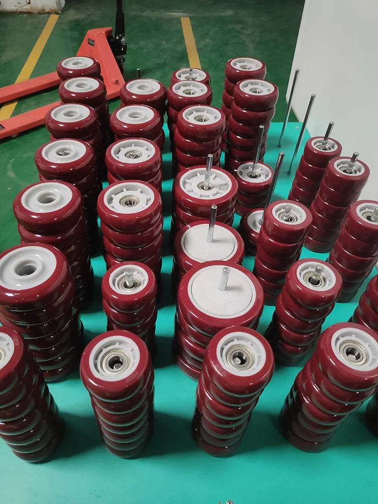 WBD Durable customized rueda de 2 3 4 6 8 10 inch plastic/ TPR/ PU/PVC/ Rubber cart wheels